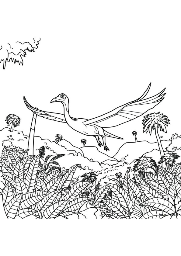 Quetzalcoatlus Da Colorare
