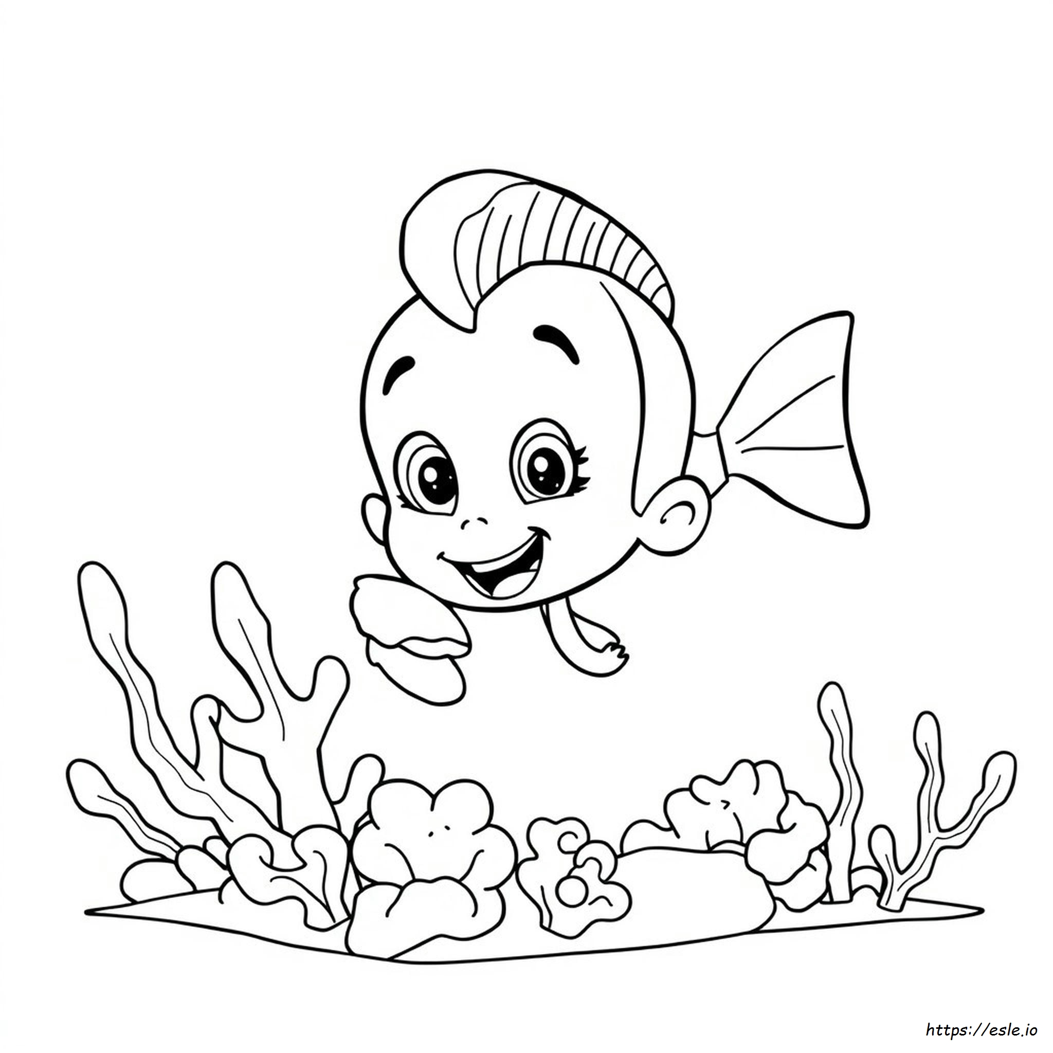 Nonny da Bubble Guppies - Disegno da Colorare Gratis