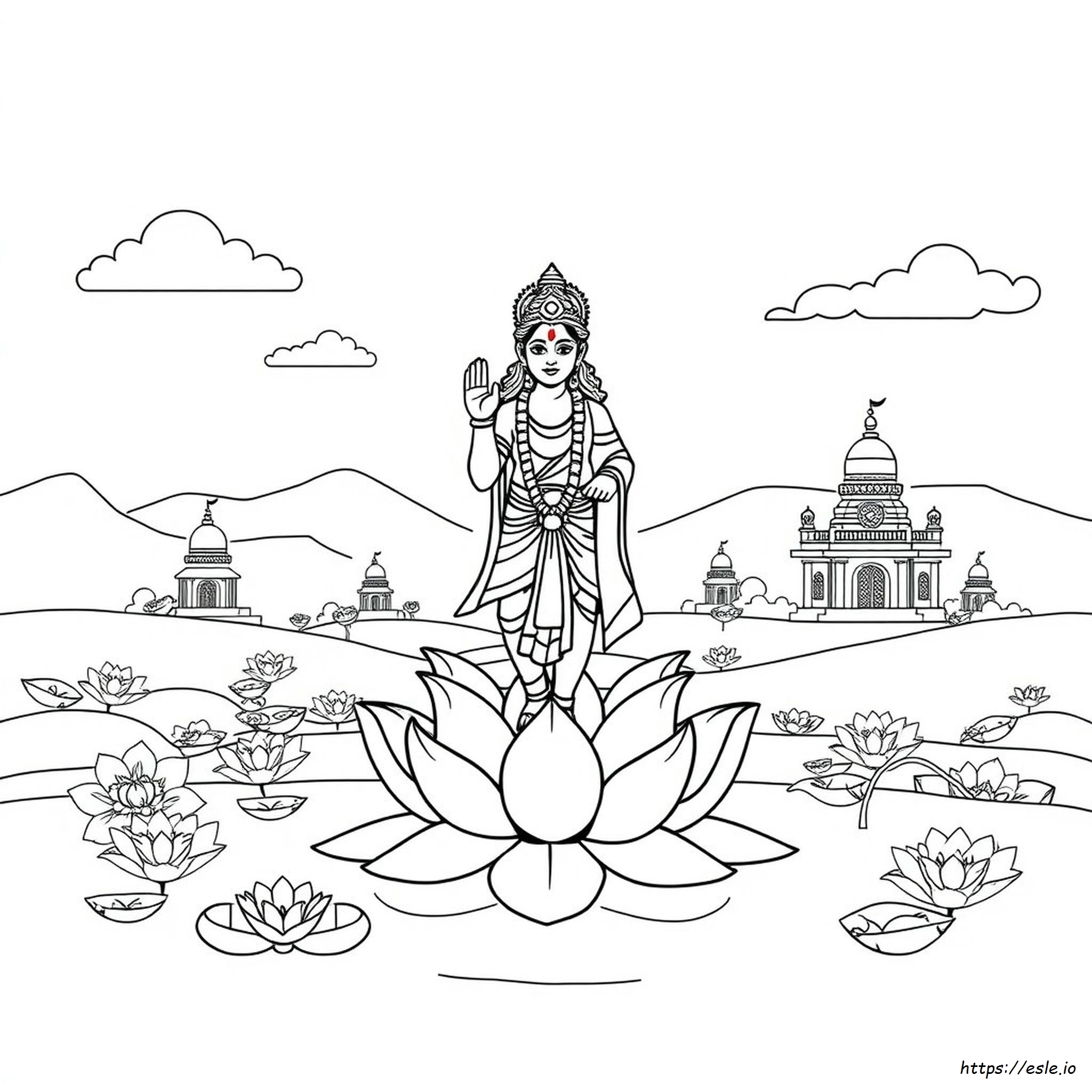 Printable Indian Coloring Page for Kids - Free Download