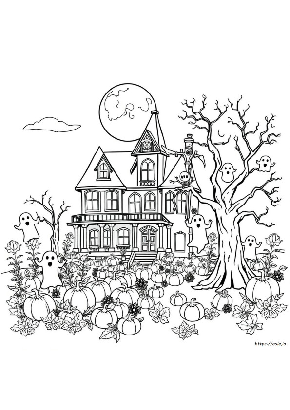 Detailed Halloween Coloring Pages