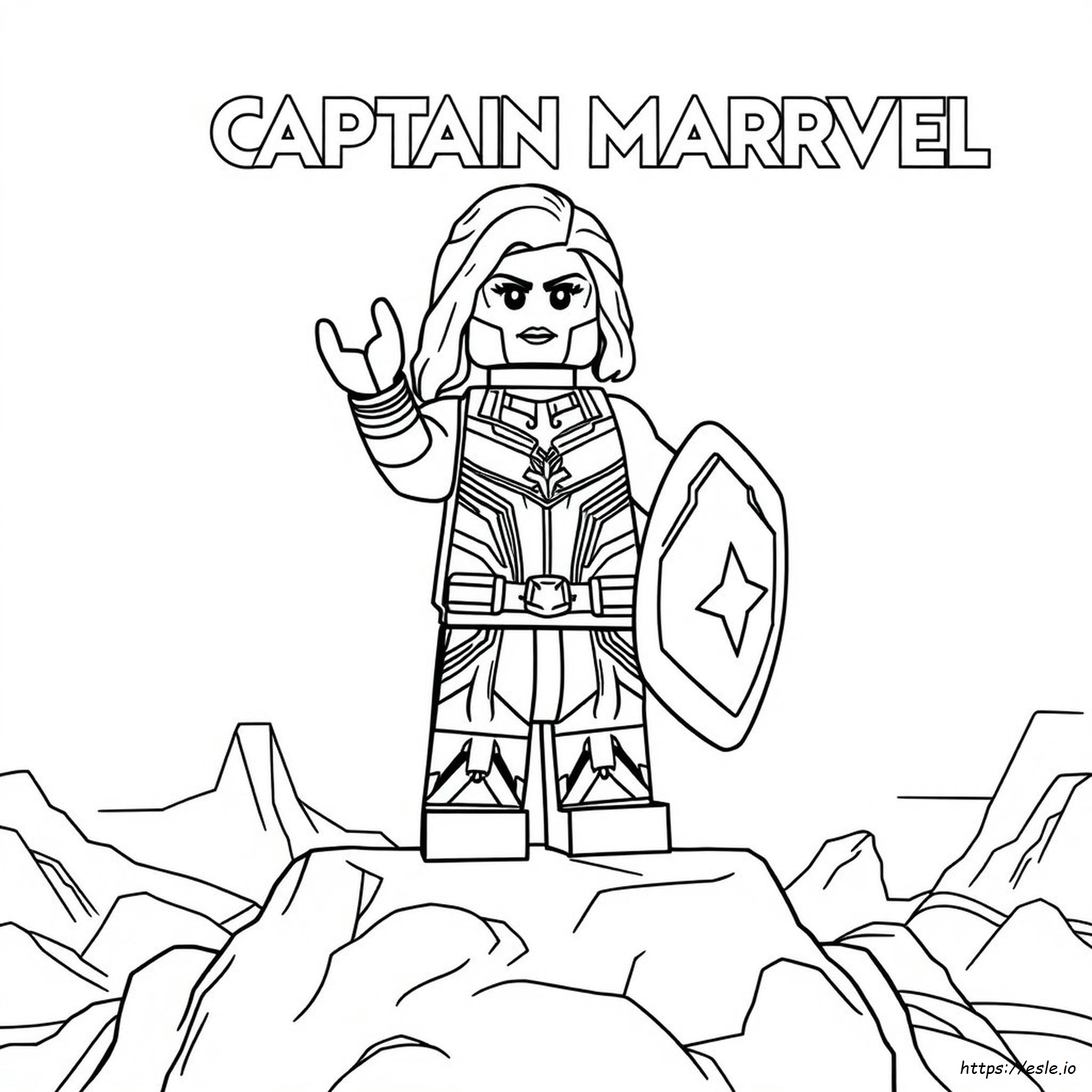 Lego Captain Marvel Coloring Pages