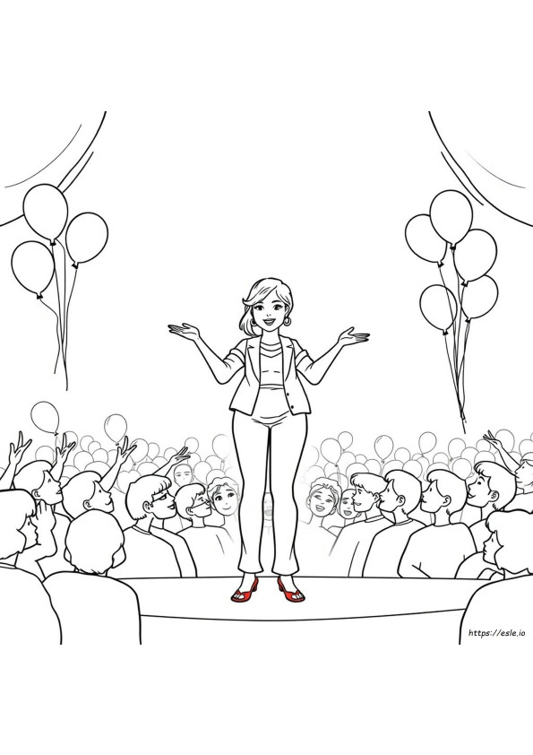 Famous Women Coloring Pages