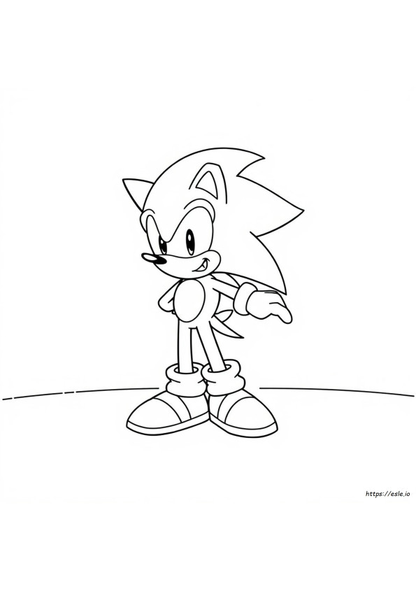 Sonic Outline For Coloring