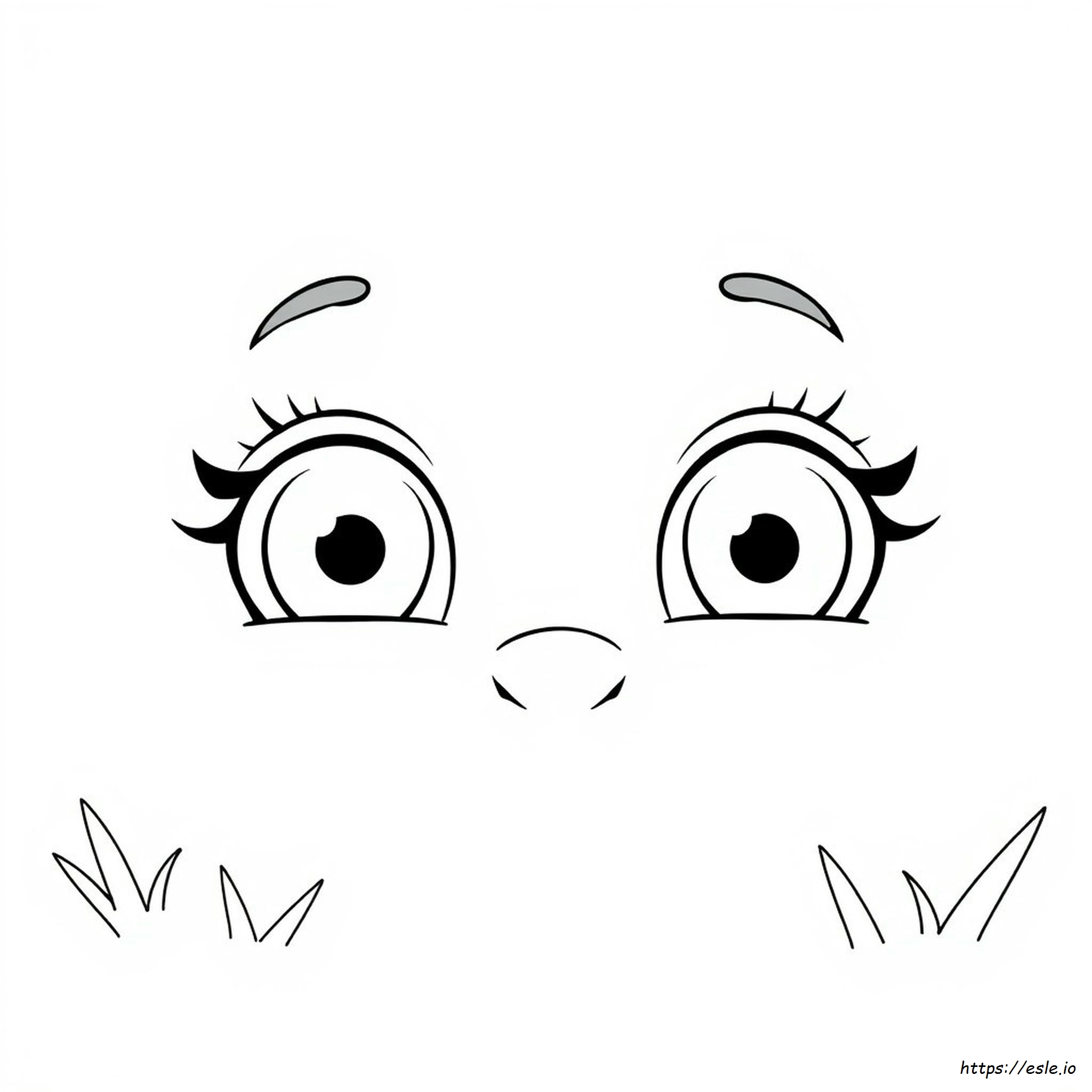 Cute Eyes Coloring Pages - Free Printable
