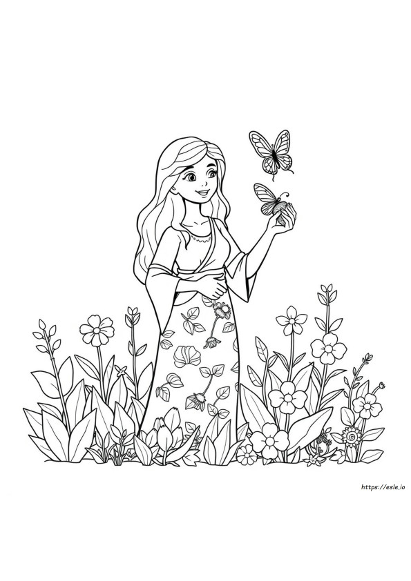 Mother Nature Coloring Pages