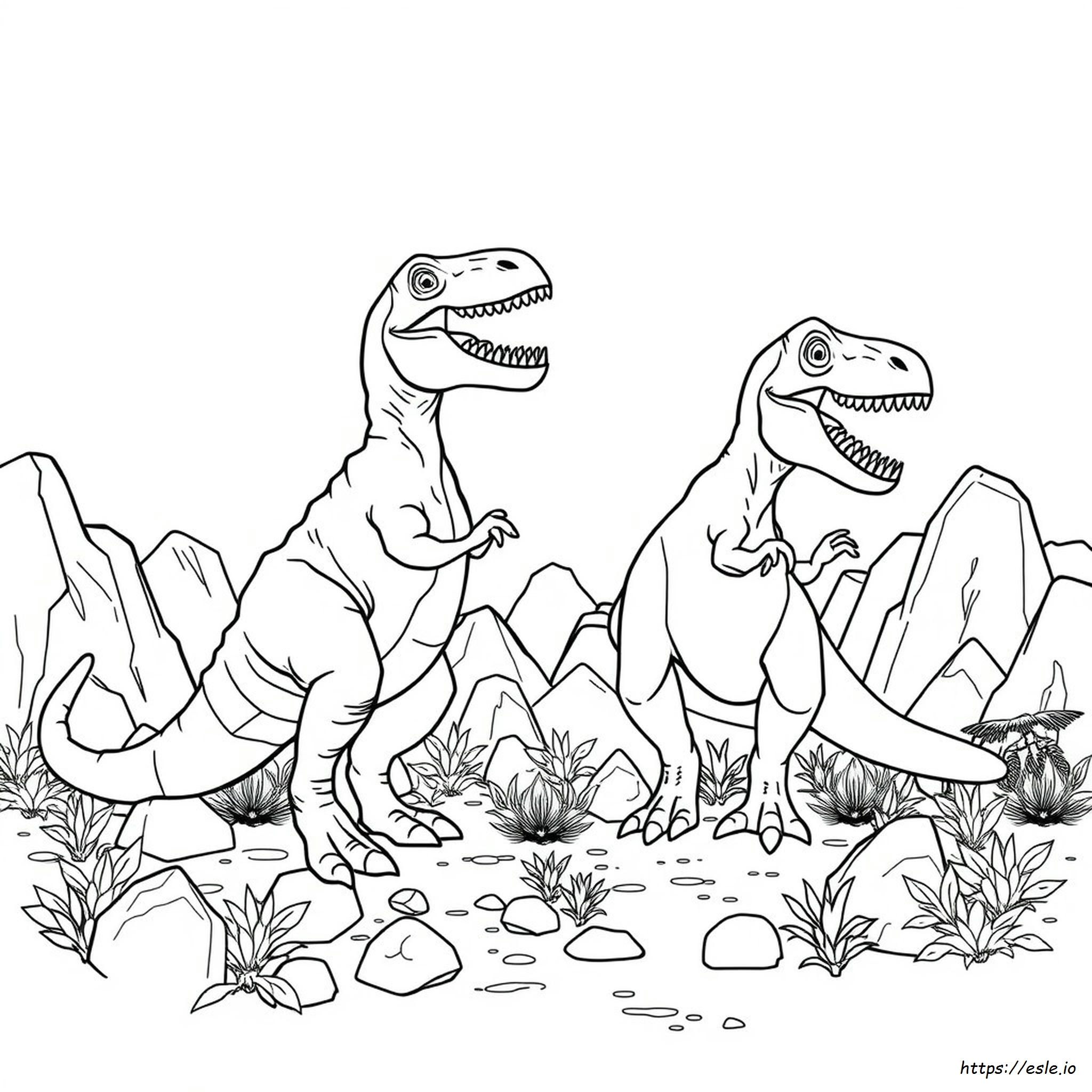 Indominus Jurassic World T Rex Coloring Page