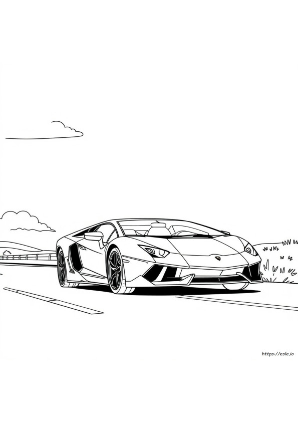 Lamborghini For Colouring