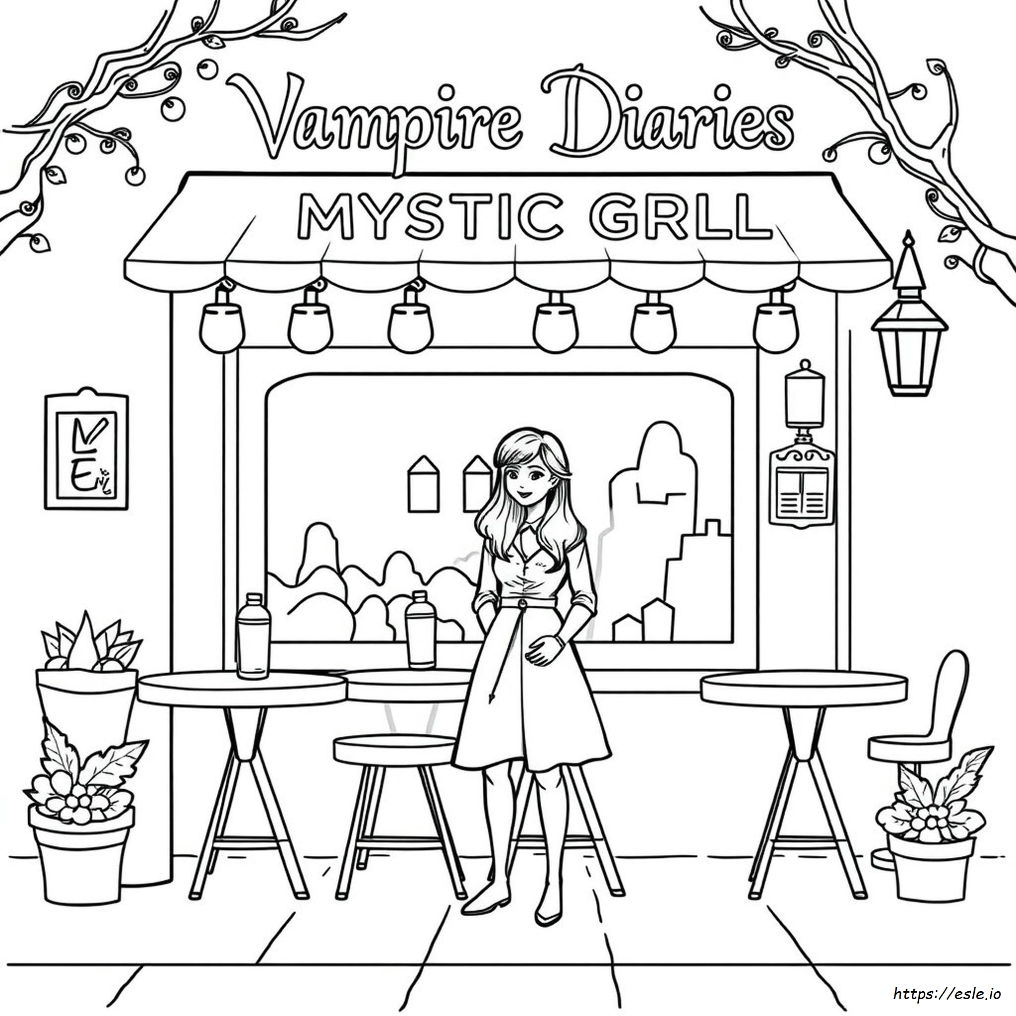 Cute Vampire Diaries Coloring Pages