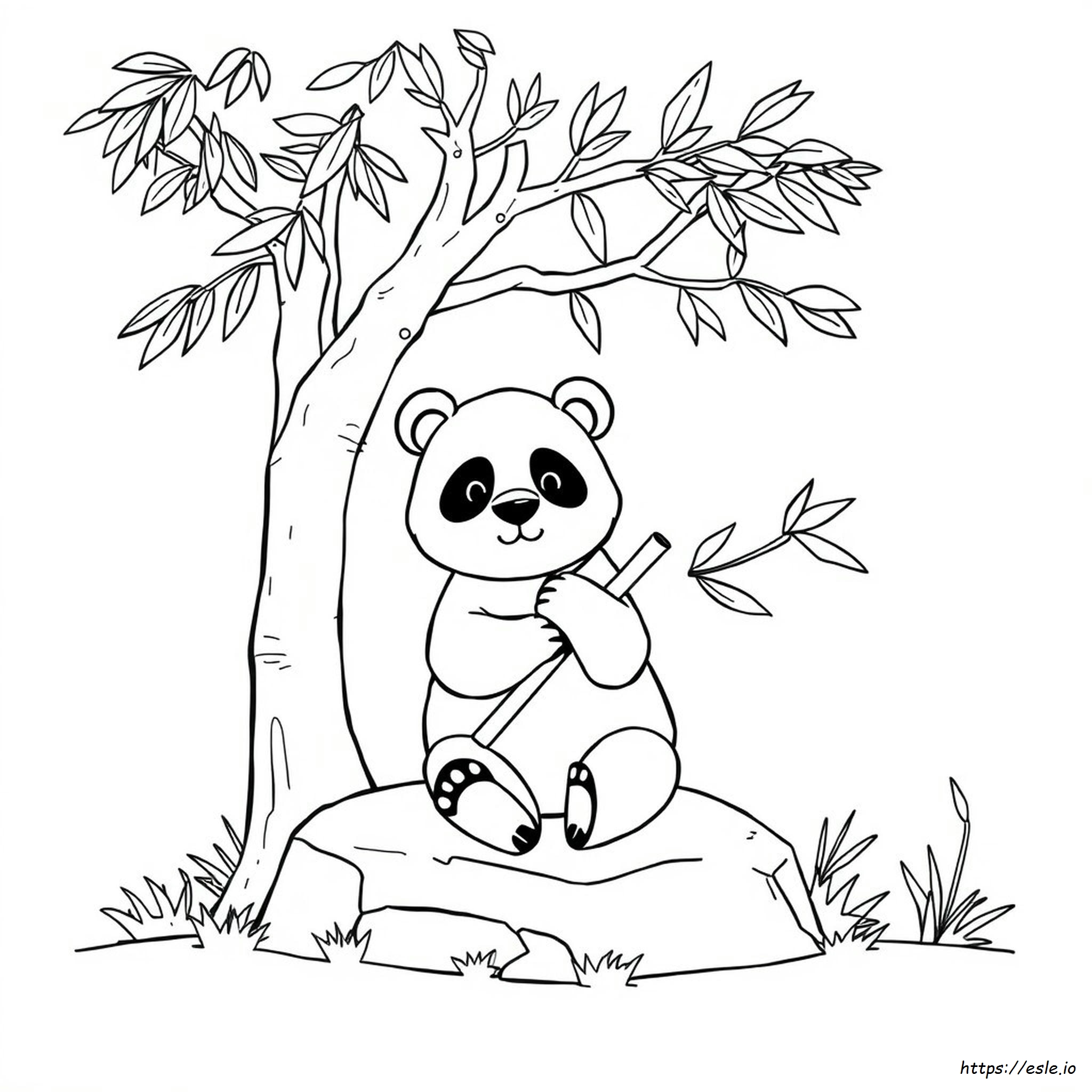 Adult Coloring Pages Panda - Free Printable Page