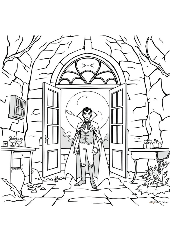 Desene De Colorat Cu Dracula
