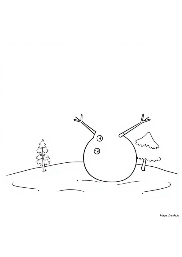 Free Printable Cute Snowman Coloring Pages