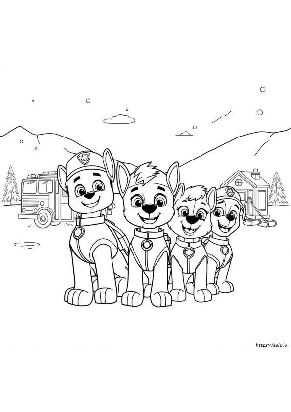Ryder Paw Patrol Colouring