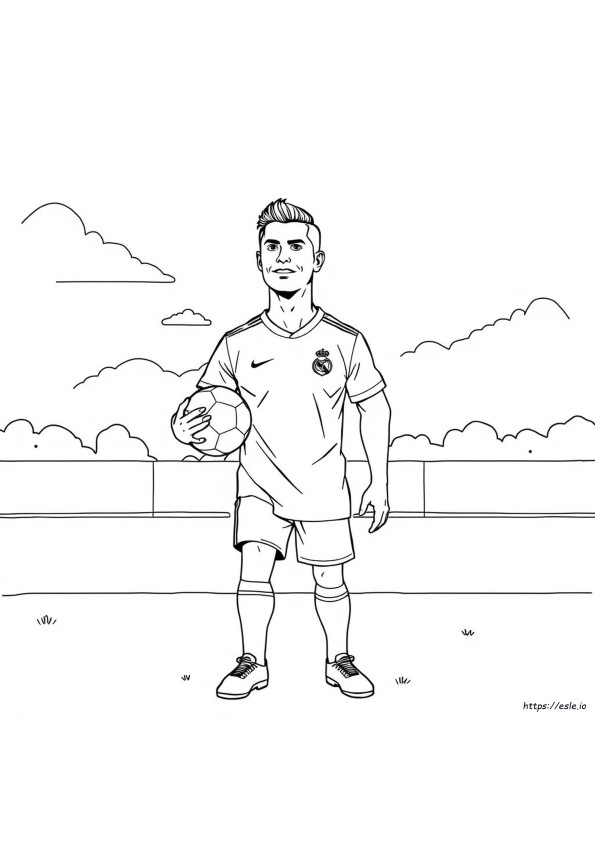 Pagini De Colorat Cu Tricoul Lui Ronaldo