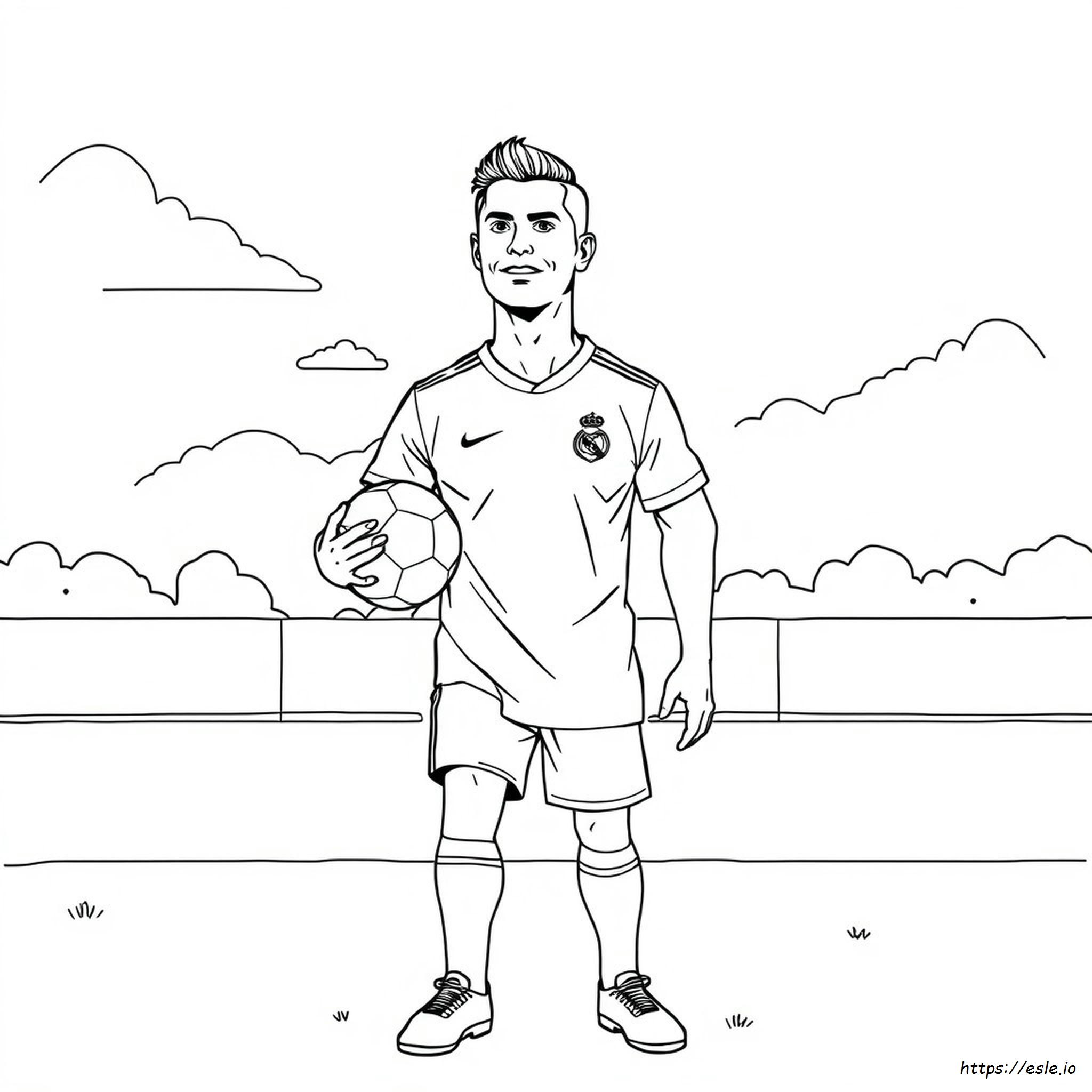 Maglia Di Ronaldo Da Colorare