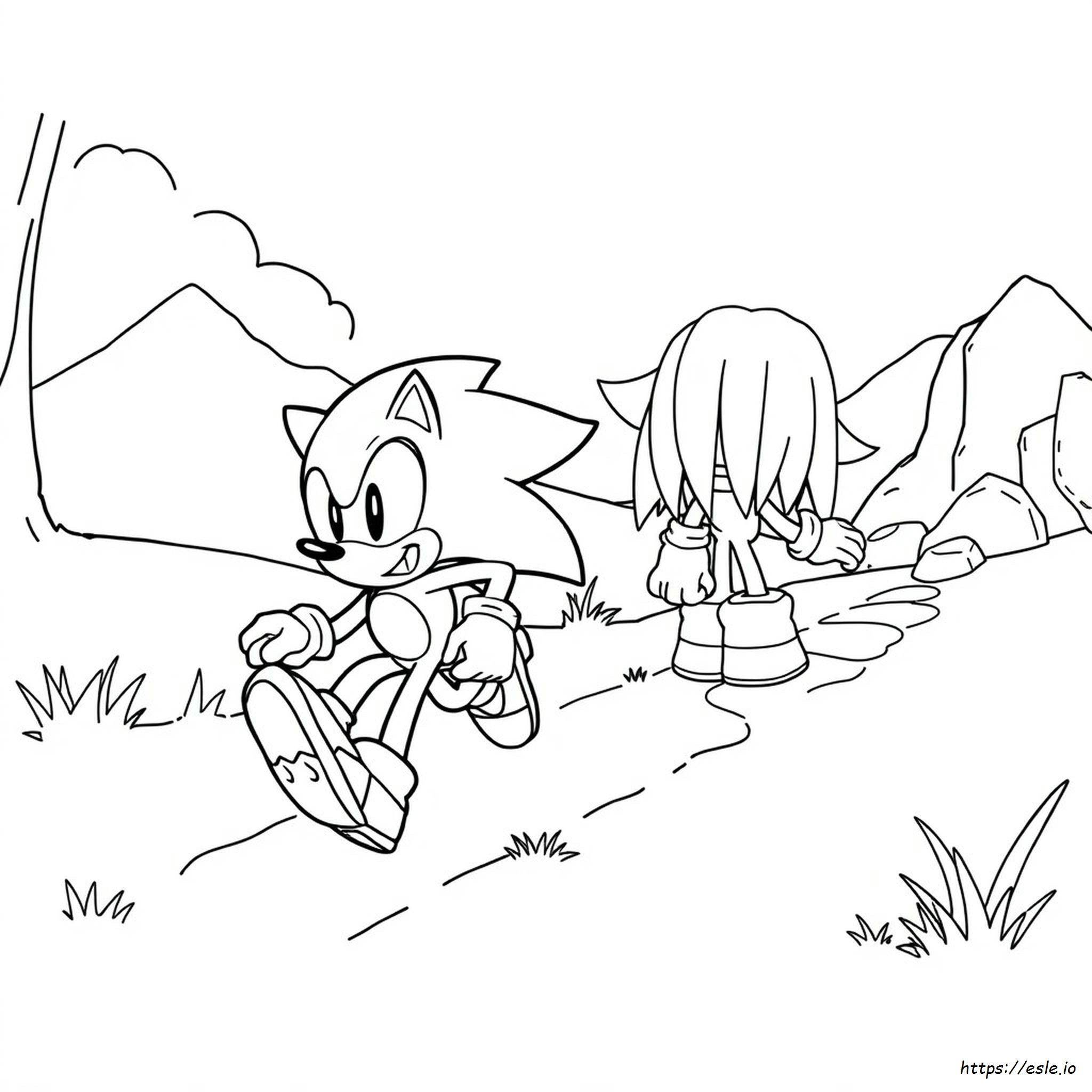 sonic and knuckles coloring pages – Image 7