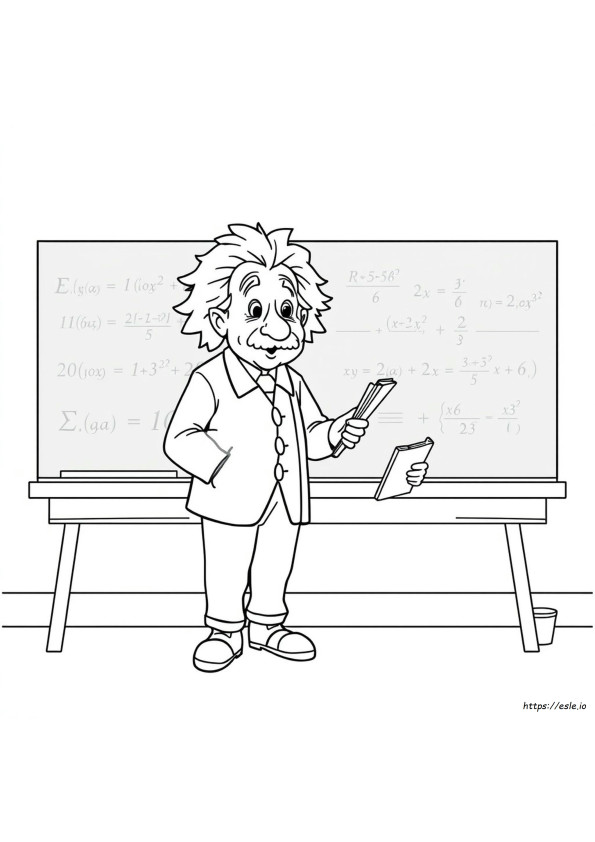 Immagine Da Colorare Di Einstein
