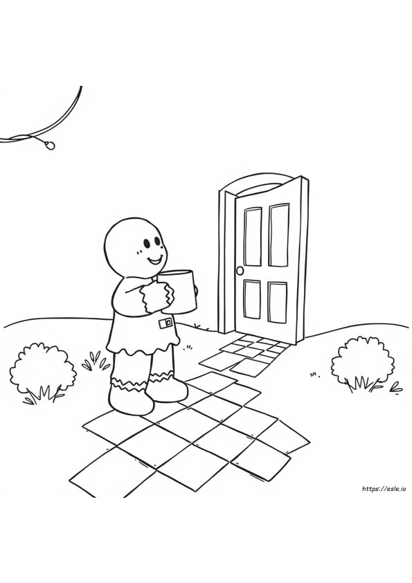 Omino Di Pan Di Zenzero Da Colorare