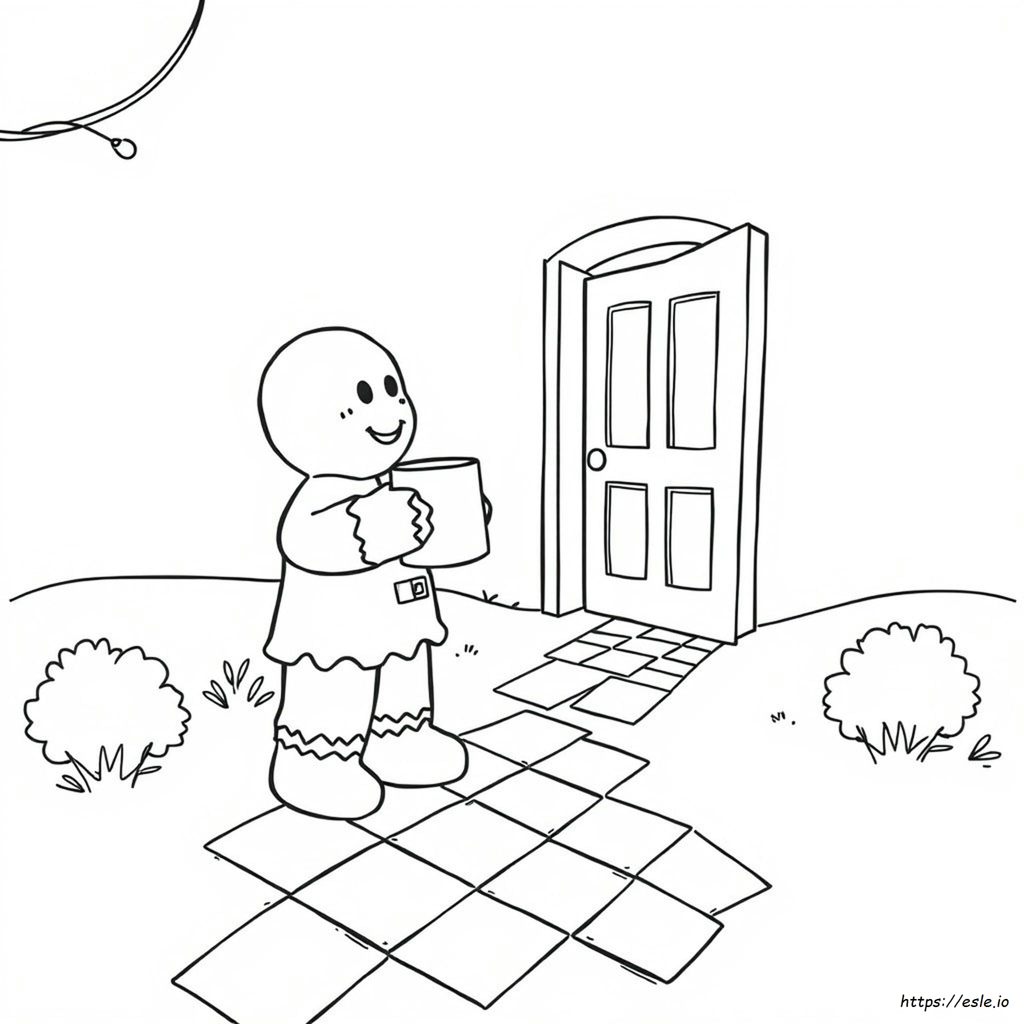 Coloring Page Of Gingerbread Man - Free Printable
