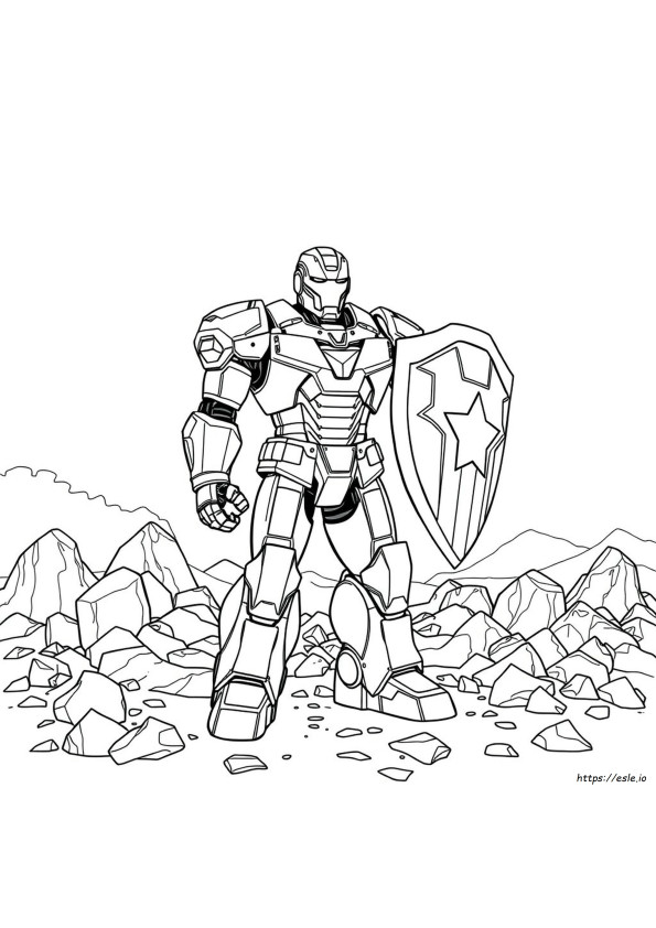 Iron Patriot Coloring Pages