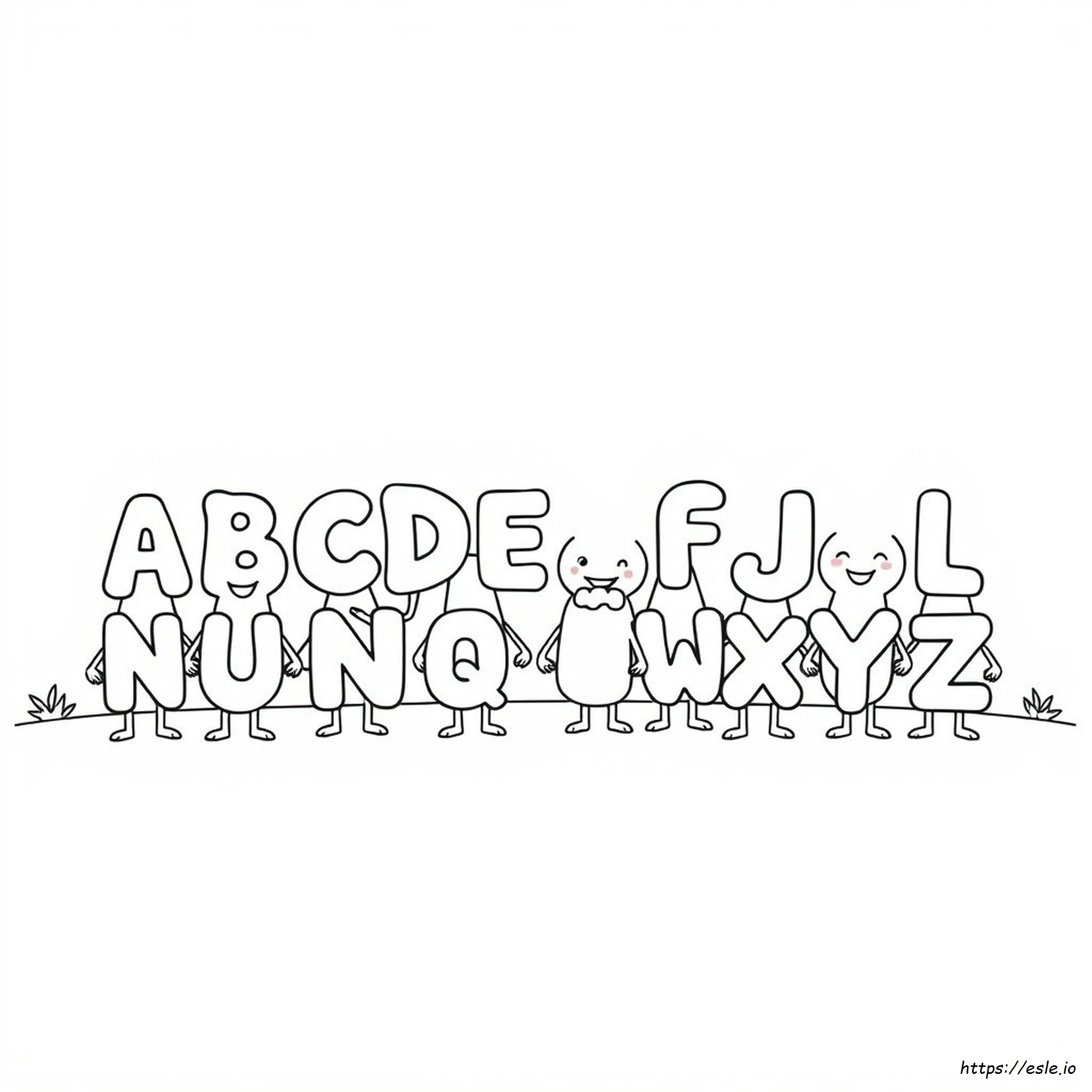 Alphabet Lore Human Coloring Pages