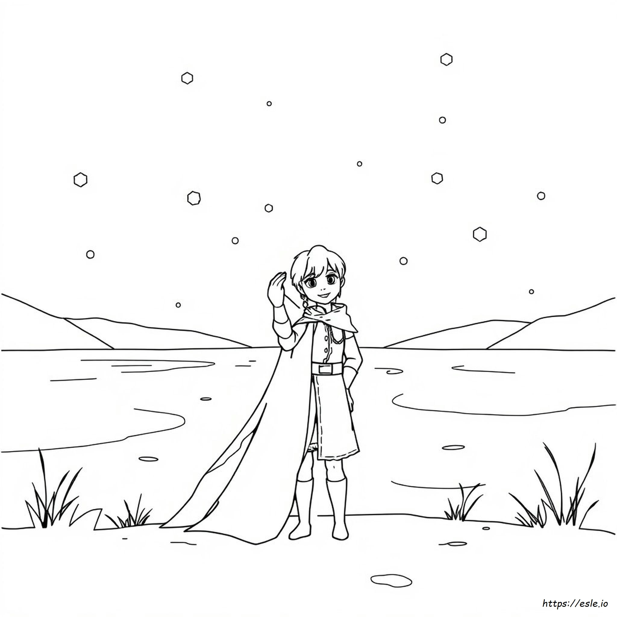 Elsa And Jack Frost Coloring Pages