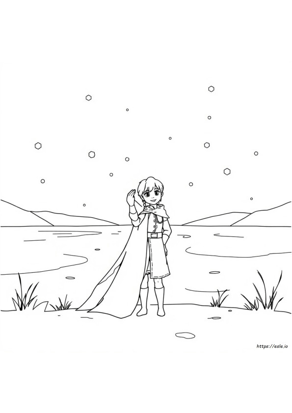 Elsa And Jack Frost Coloring Pages