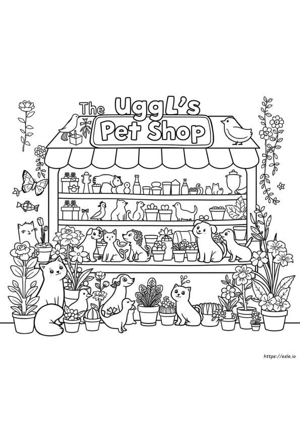 Disegni Da Colorare The Ugglys Pet Shop