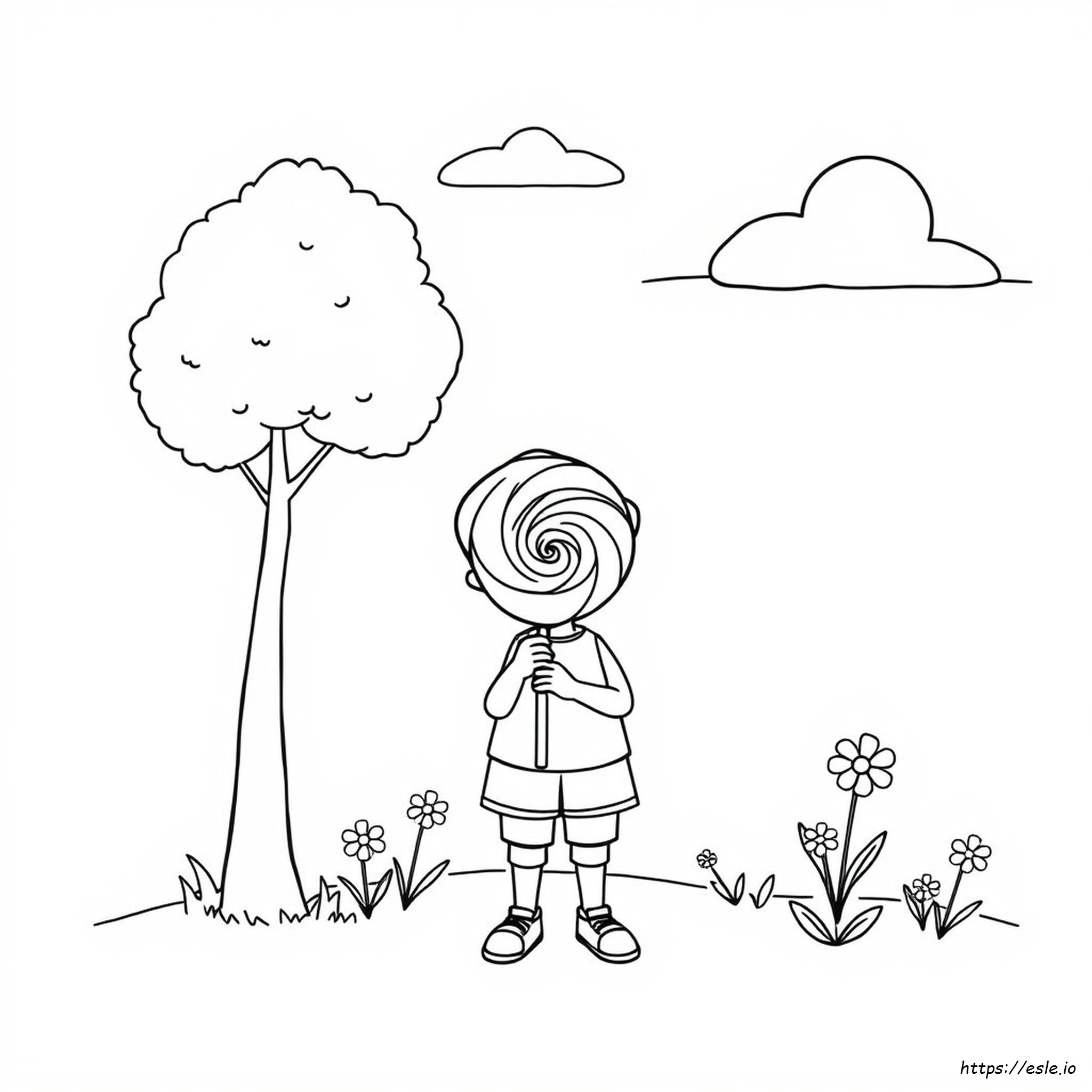 Lecca Lecca Da Colorare - Stampabile Gratuito Per Bambini