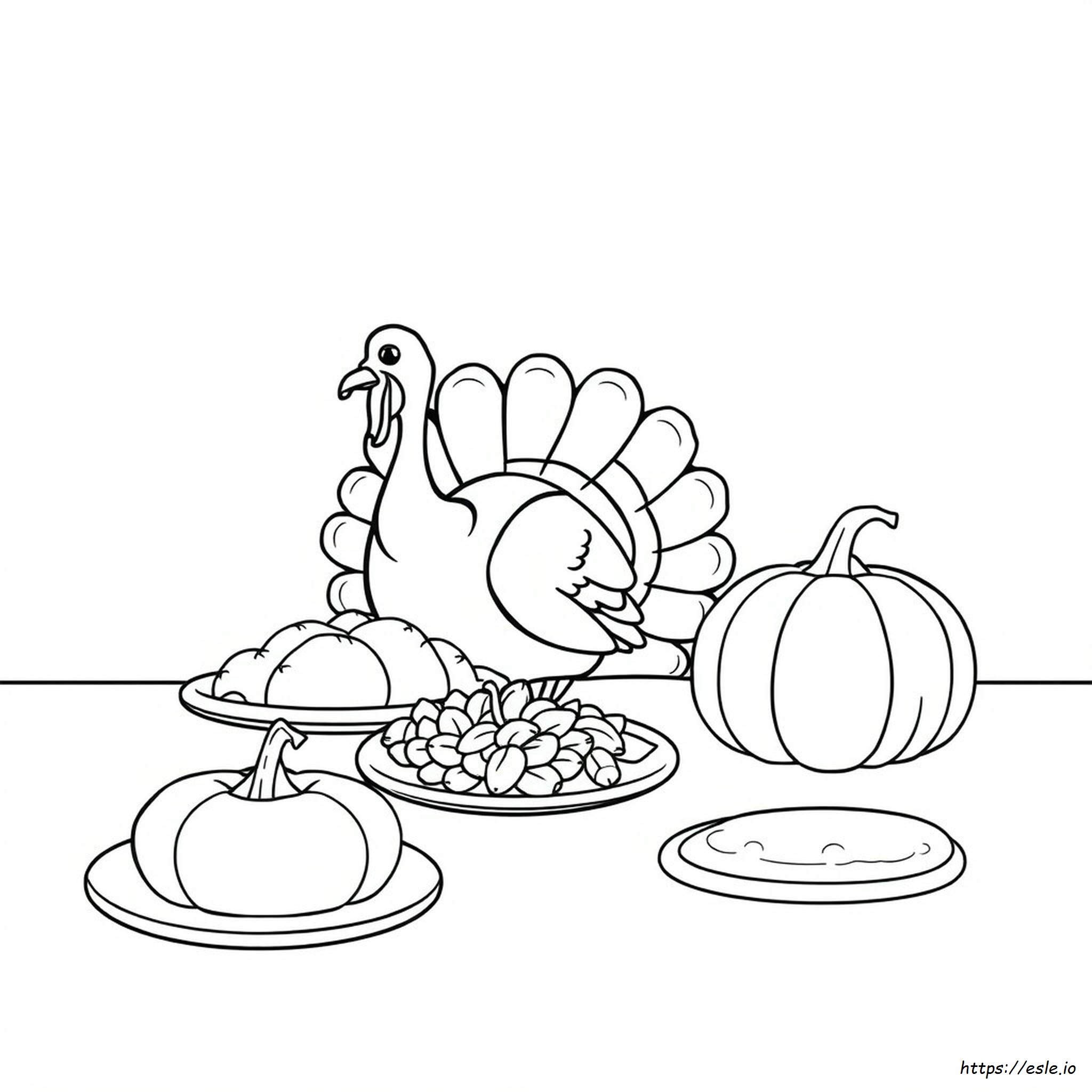 Printable Thanksgiving Turkey Coloring Pages for Kids