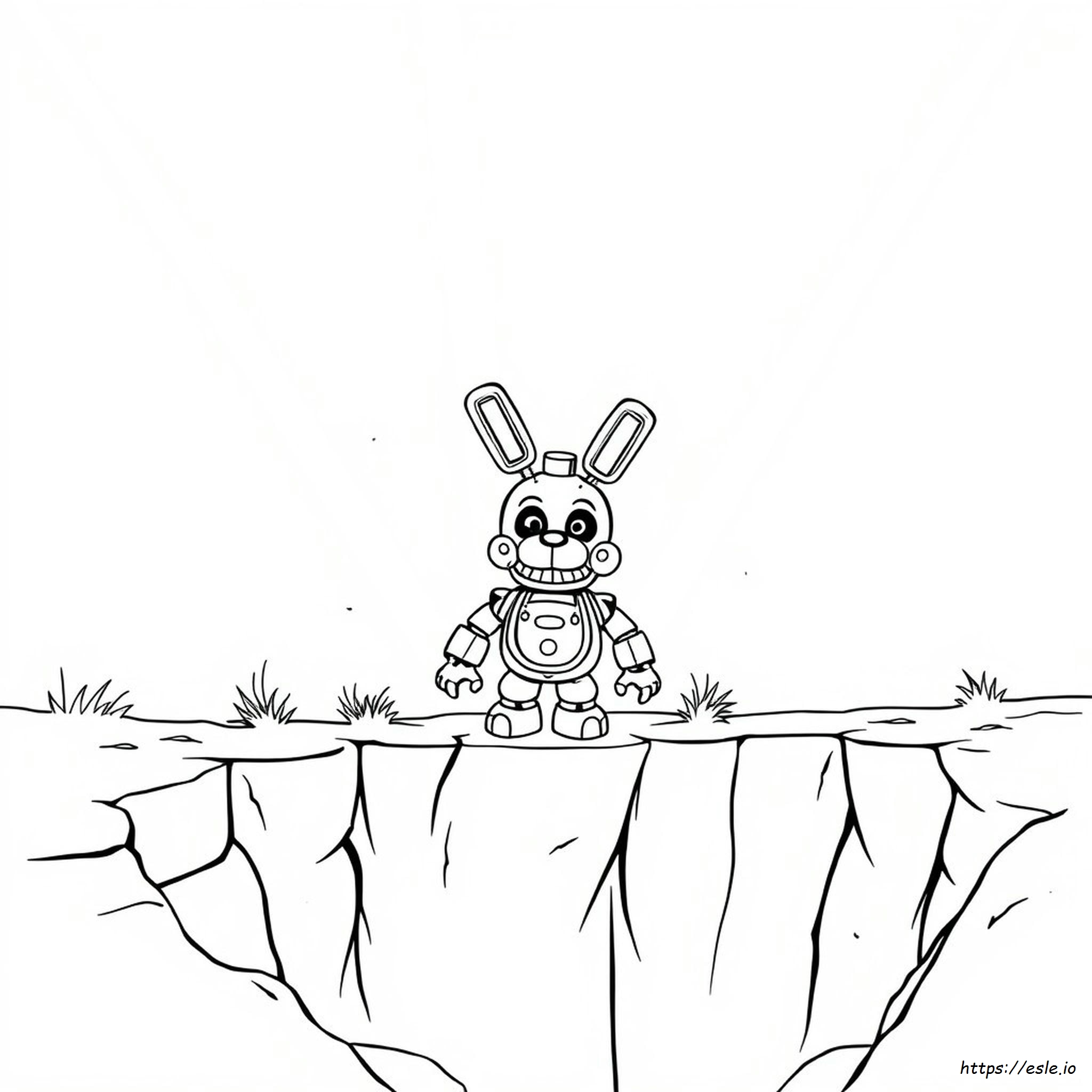 Fnaf Into The Pit Spring Bonnie Coloring Pages