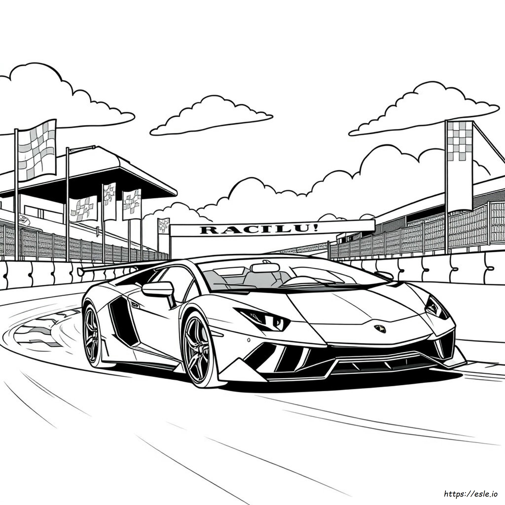 Lamborghini Car Colouring Pages