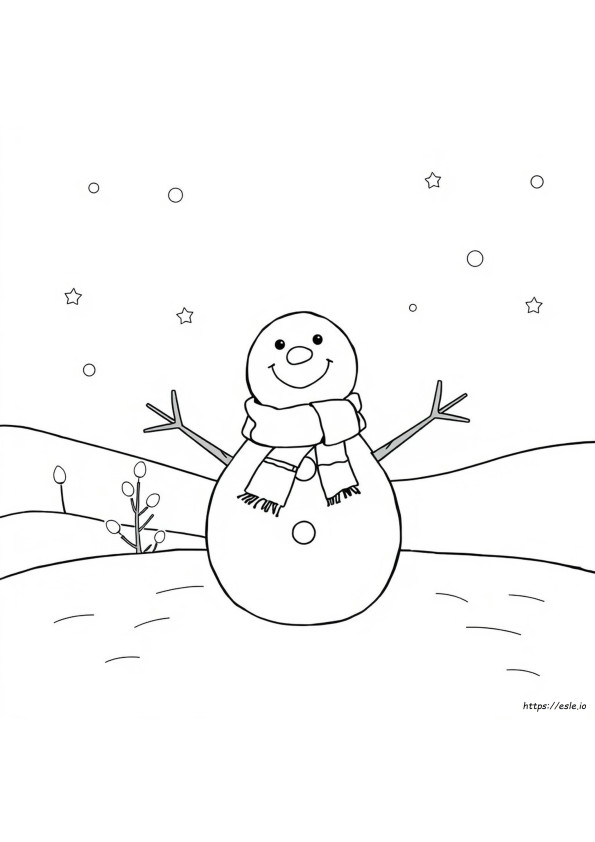 Printable Frosty The Snowman Coloring Pages
