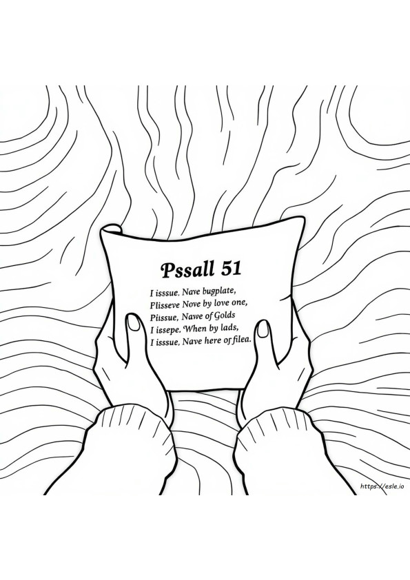 Psalm 51 Kolorowanka