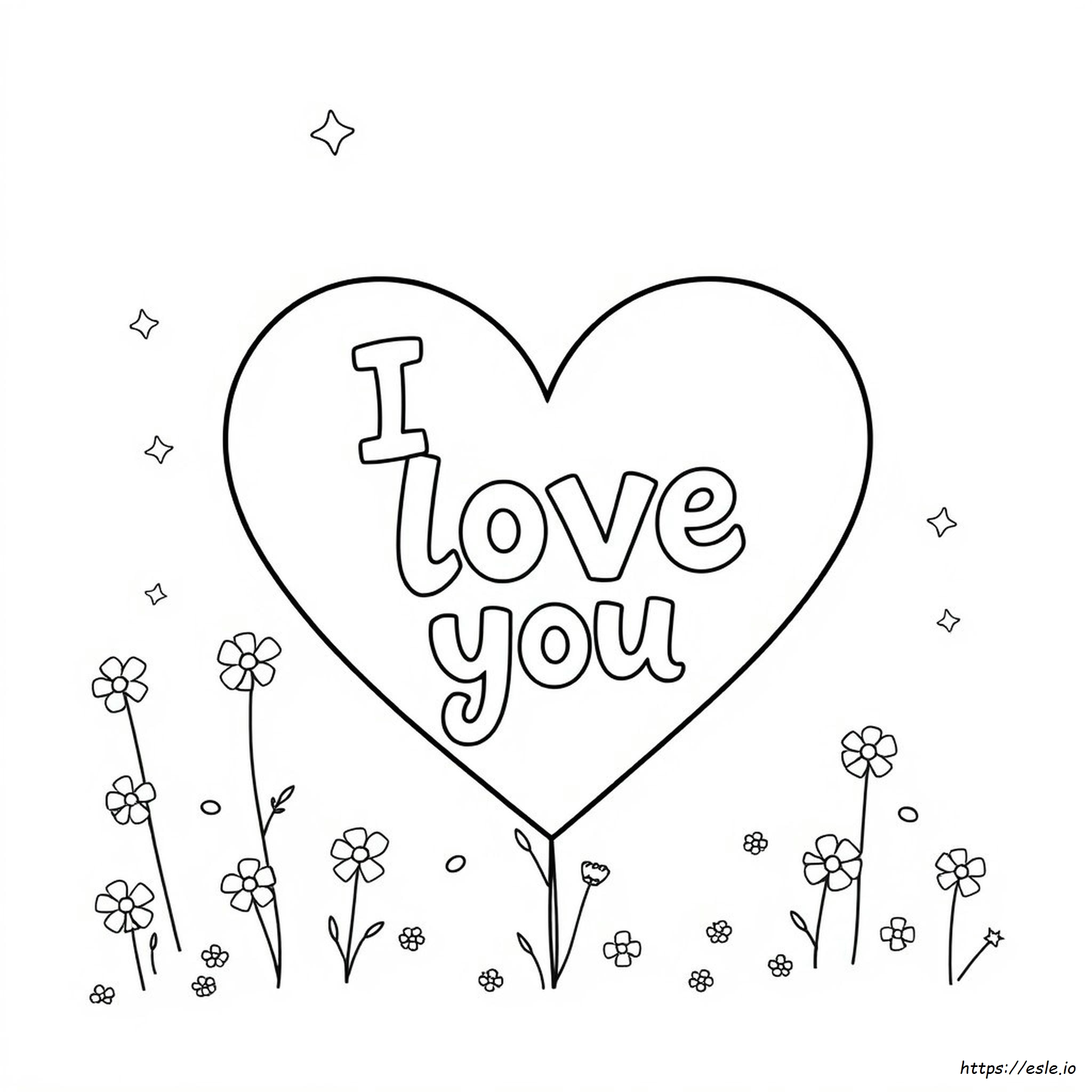 Free I Love You Coloring Pages Printable