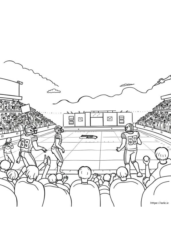 Seahawks Football Coloring Pages