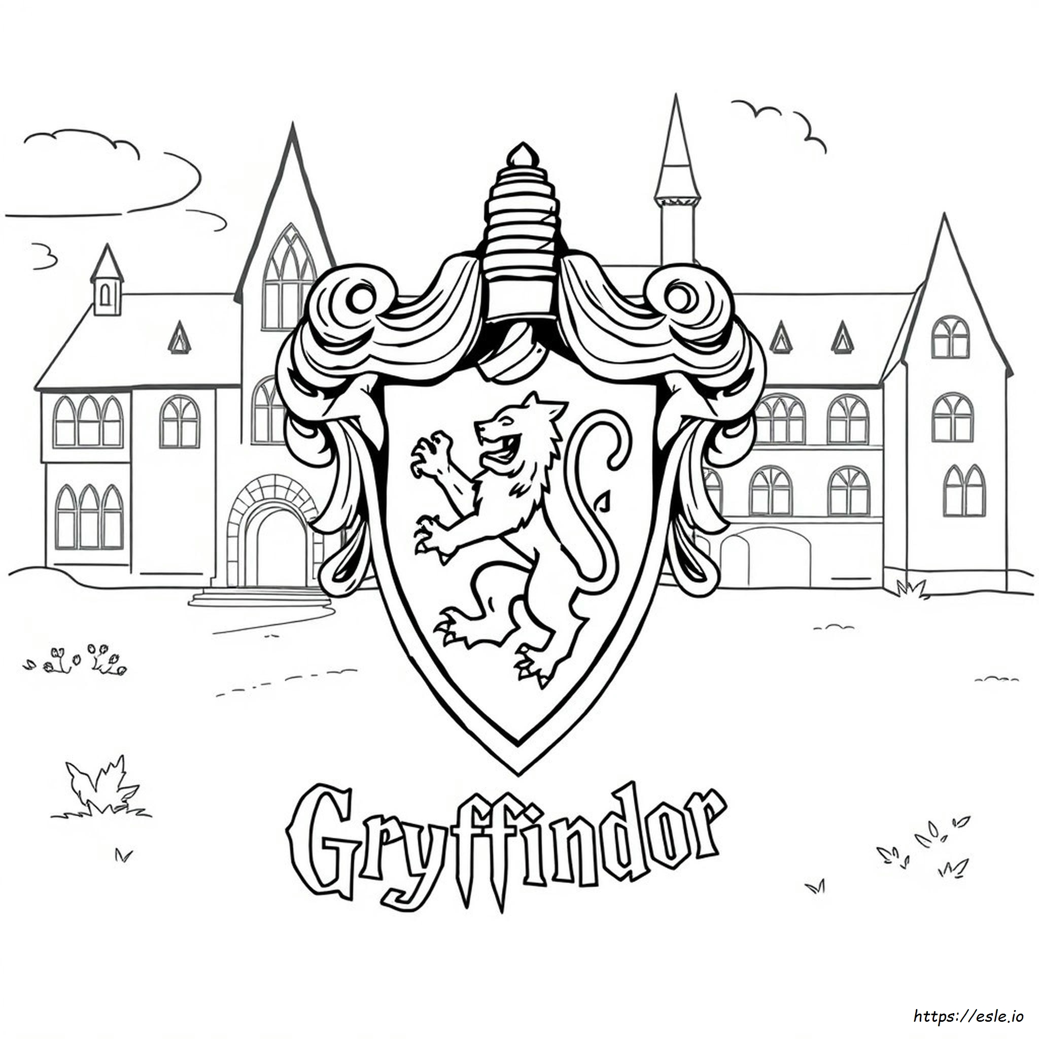 Pagina Para Colorir Da Grifinória Para Imprimir