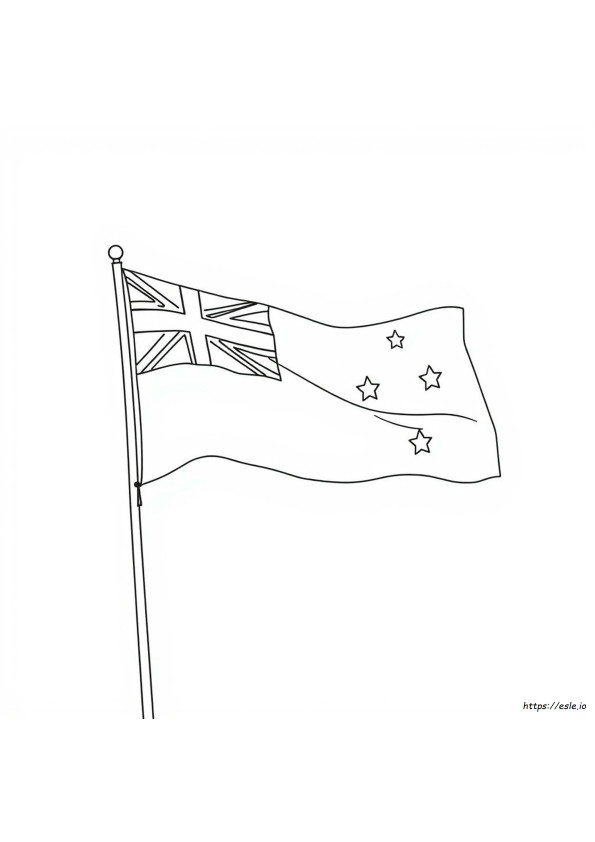 Australische Flagge Ausmalbilder