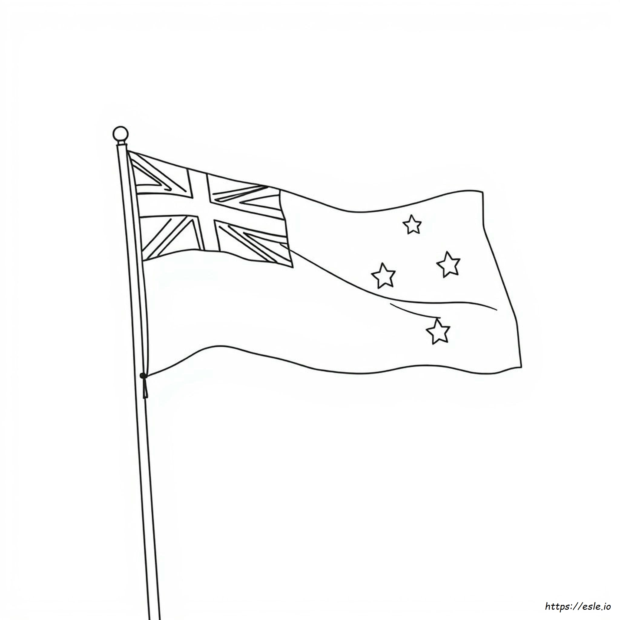 Australian Flag Coloring Page
