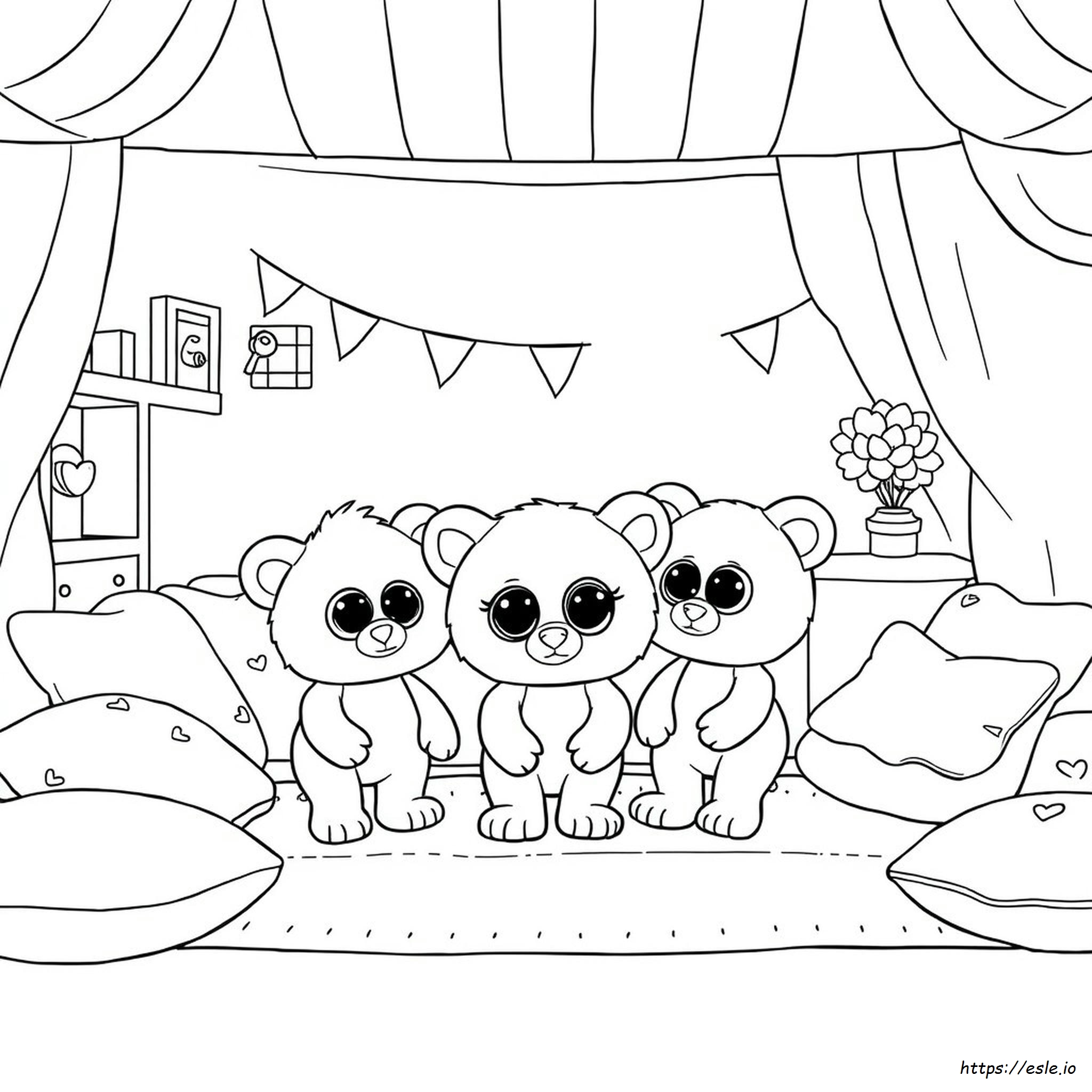Beanie Boo Ausmalbild zum Ausdrucken