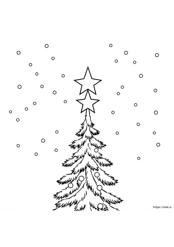 Estrellas Para Colorear Para La Cima Del Árbol