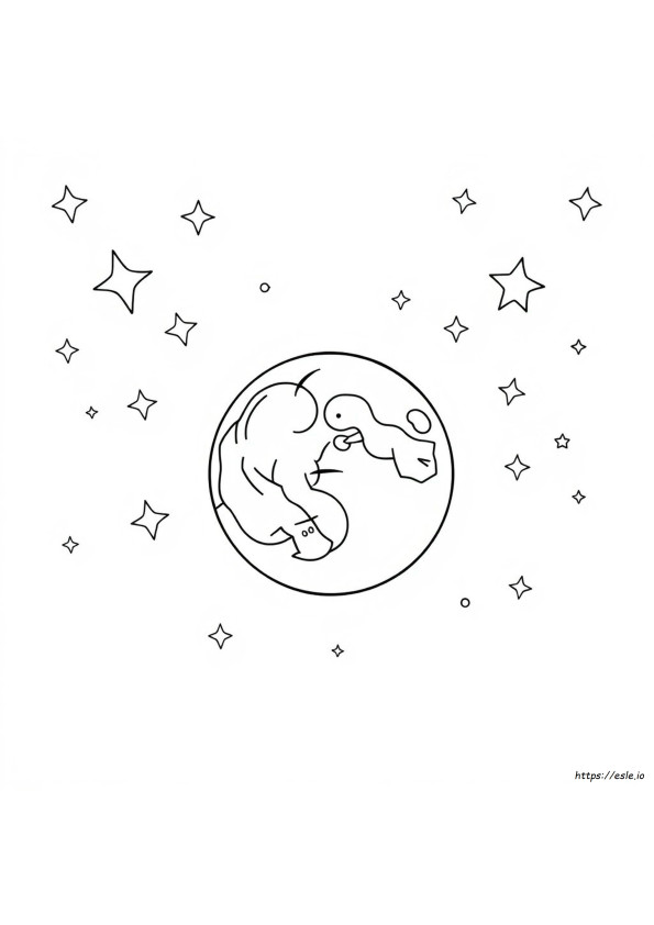 The Moon Coloring Pages