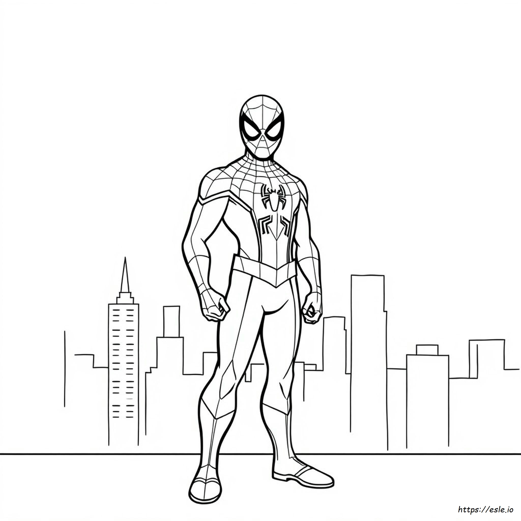 Logo Di Spiderman Da Colorare