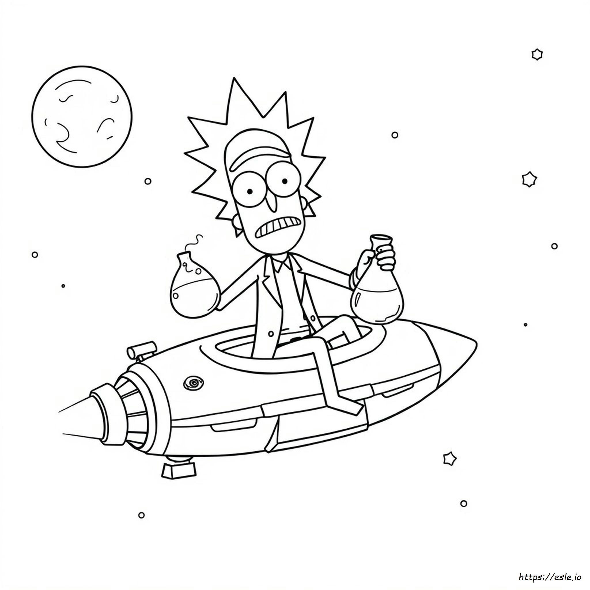 Rick And Morty Coloring Pages Pickle Rick