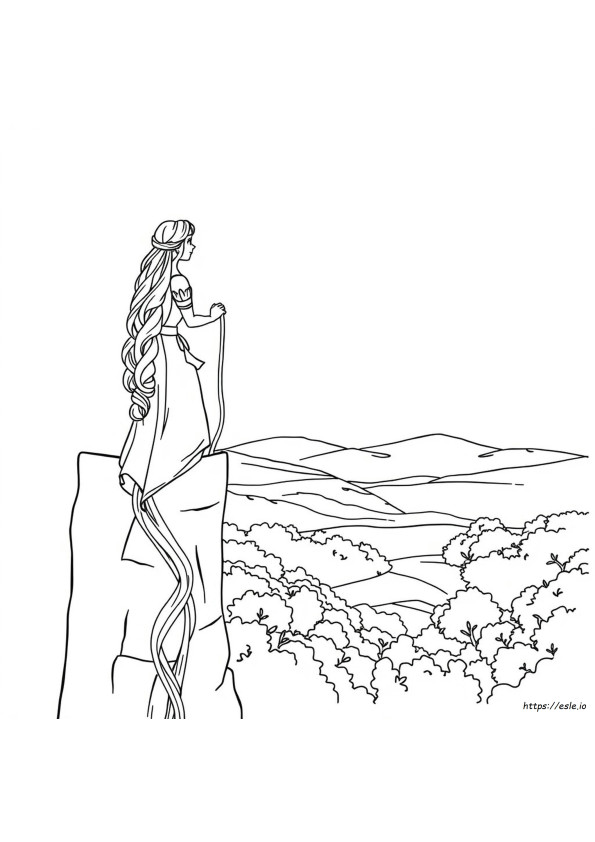 Coloriage Raiponce Tangled