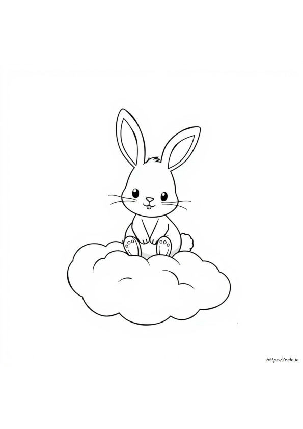 Cute Bunny For Coloring