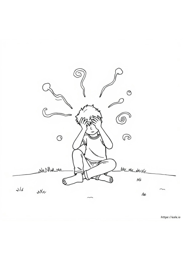 Stress Kleurplaten