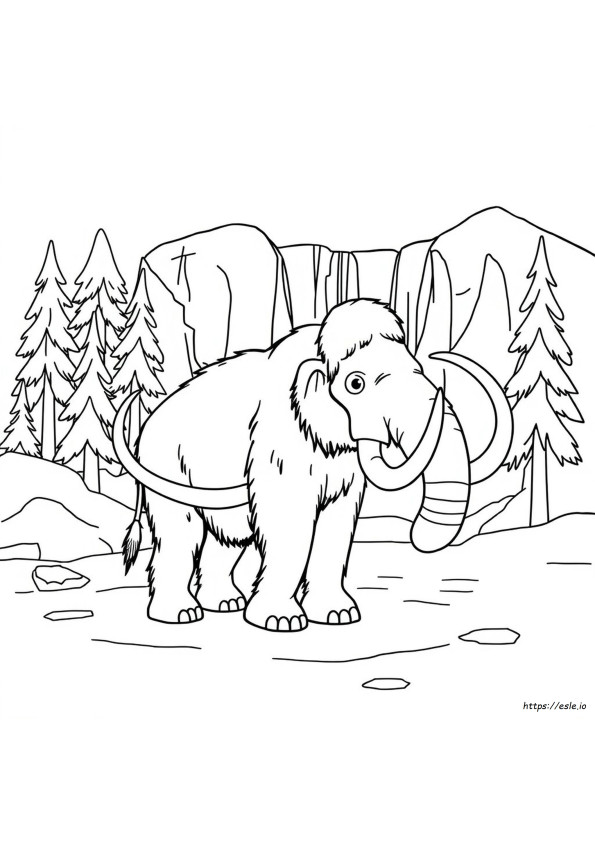 Mamut Epoka Lodowcowa Kolorowanki