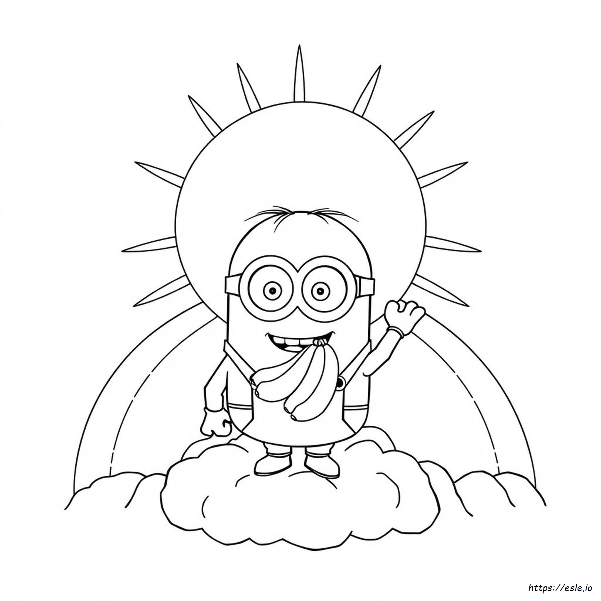 Gambar Mewarnai Minion - Halaman PDF Gratis
