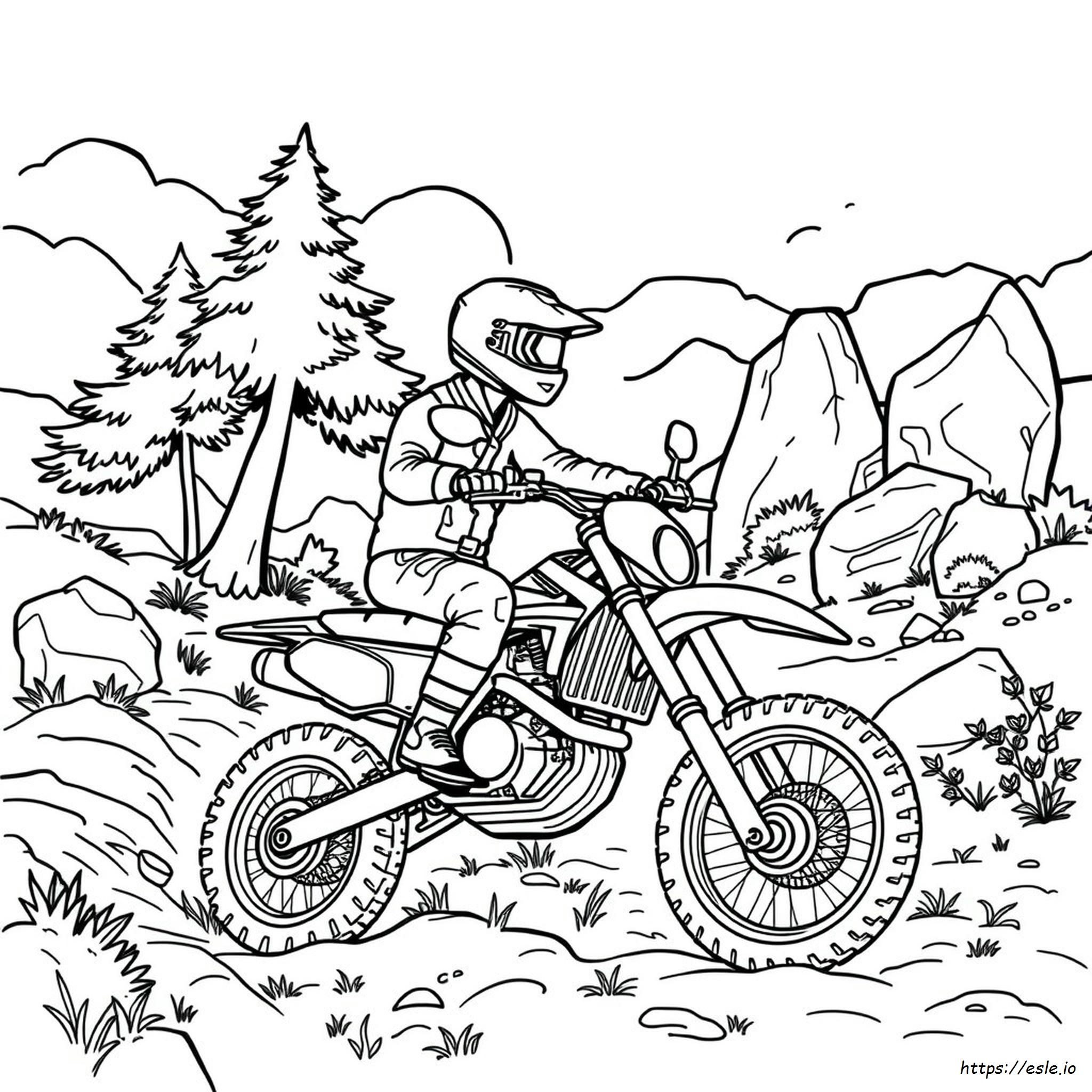 Off Road Motorbike Coloring Pages