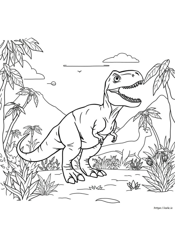 T-Rex Värityskuva